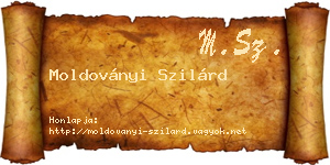 Moldoványi Szilárd névjegykártya