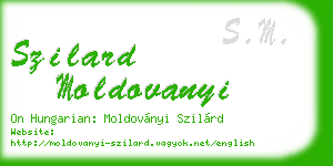 szilard moldovanyi business card